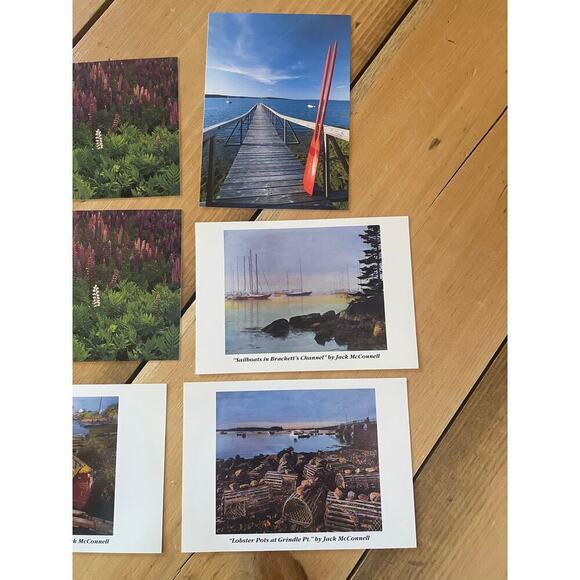 Beautiful Vintage Post Cards. Photographs of Maine. Water Boats Lobster. Jack Mc - Picture 4 of 5